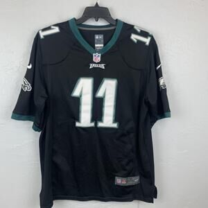Philadelphia Eagles Jersey Mens XXL Black NFL Football Nike Wentz 11 On Field